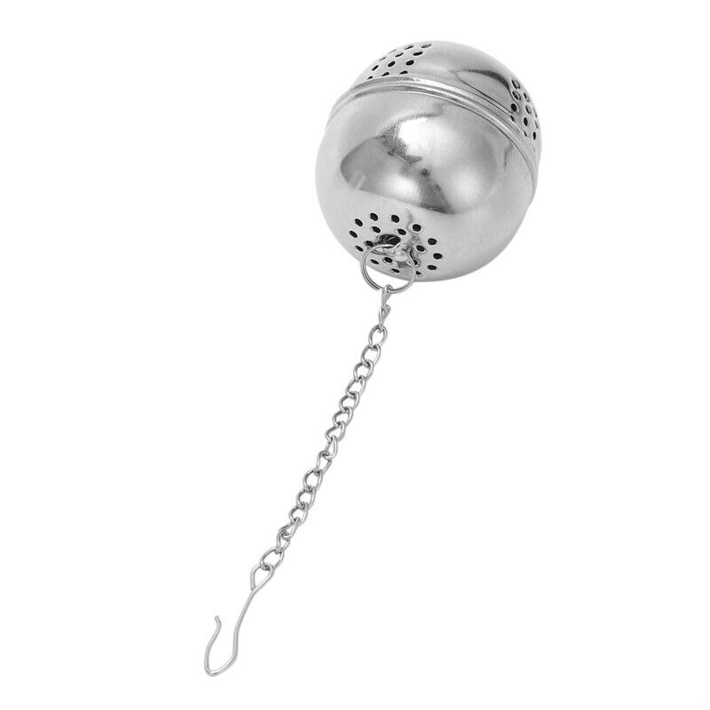 Stainless Steel Egg Shaped Tea Kettles Infuser Strainer Locking Spices Ball P3K2