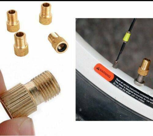 4x Presta to Schrader Valve Adapter Converter Road Bike Cycle Bicycle Pump Tubes