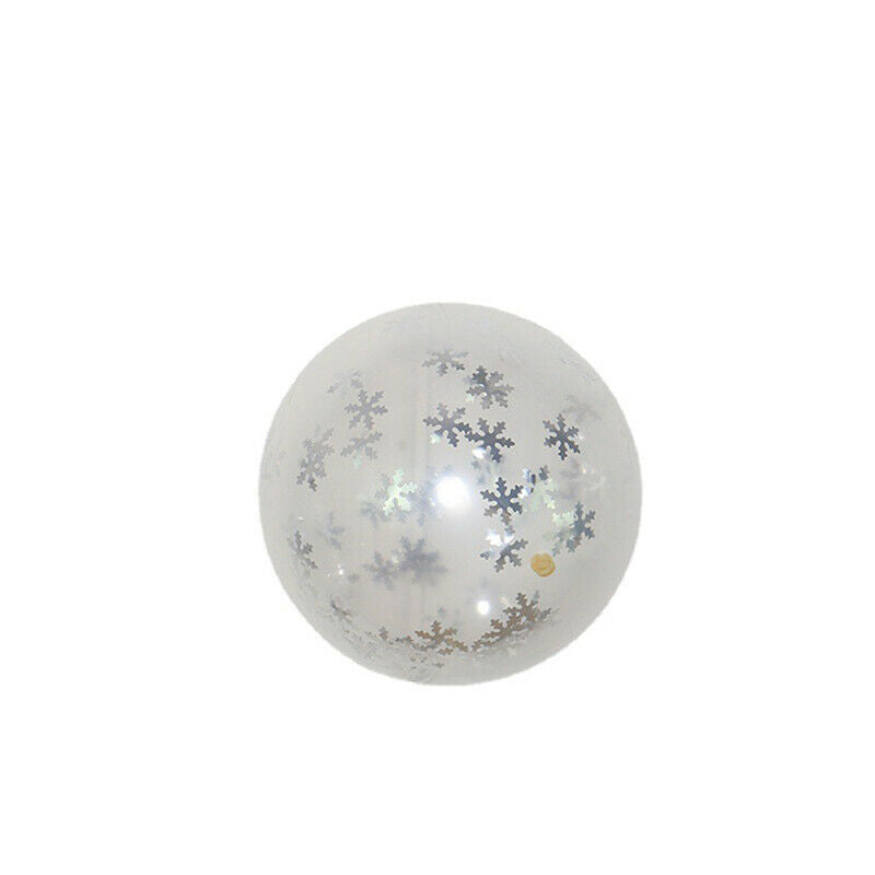 10pcs Christmas New Year Frozen Snowflake Latex Balloons Birthday Party Wedding