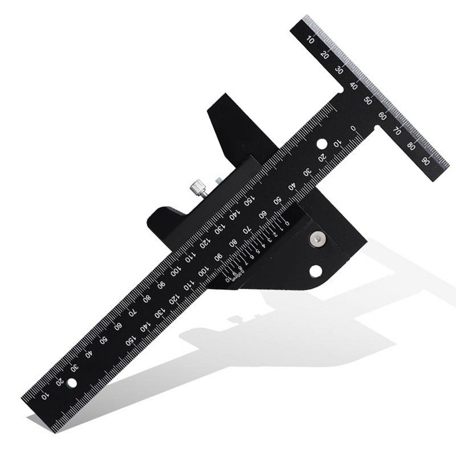 Precision Wood T Type Ruler Scribe Measurement Tool Wood Sliding