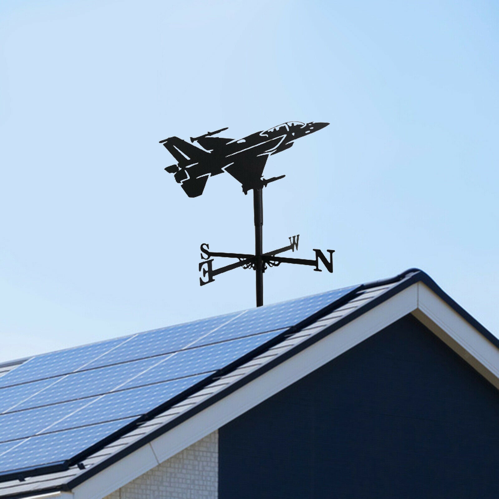 Metal Weathervane Weather Vane Outdoor Yard Farm Barn Scene Roof Mounted
