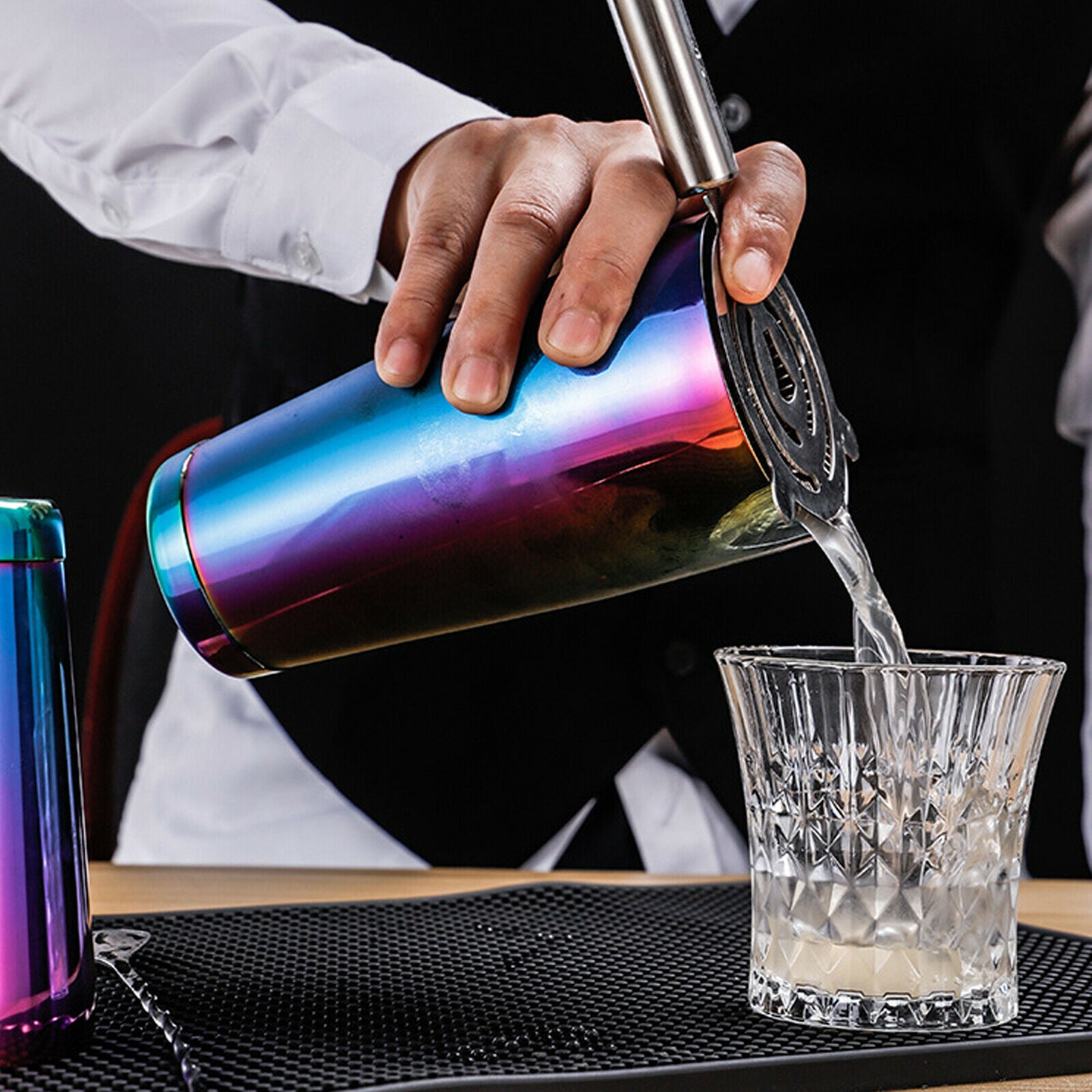 Cocktail Shaker Boston 550ML and 820ML Bar Tins Stainless Steel Drink Mixer Home