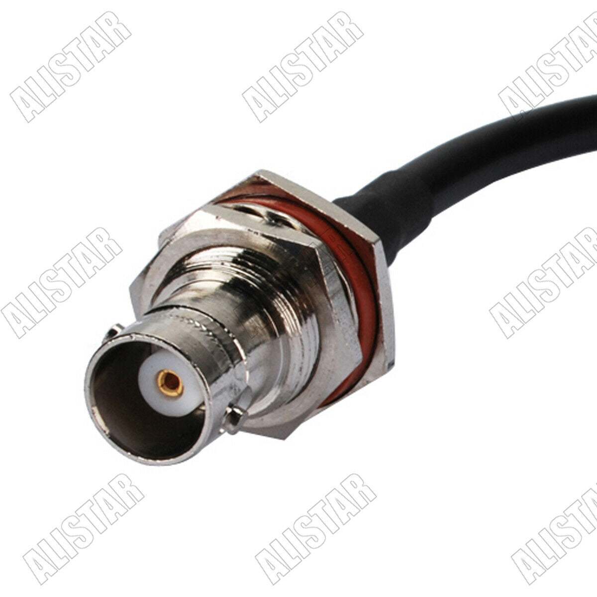 3FT BNC Female Jack Bulkhead to TNC Male Right Angle RA RG58 RF Cable Assembly