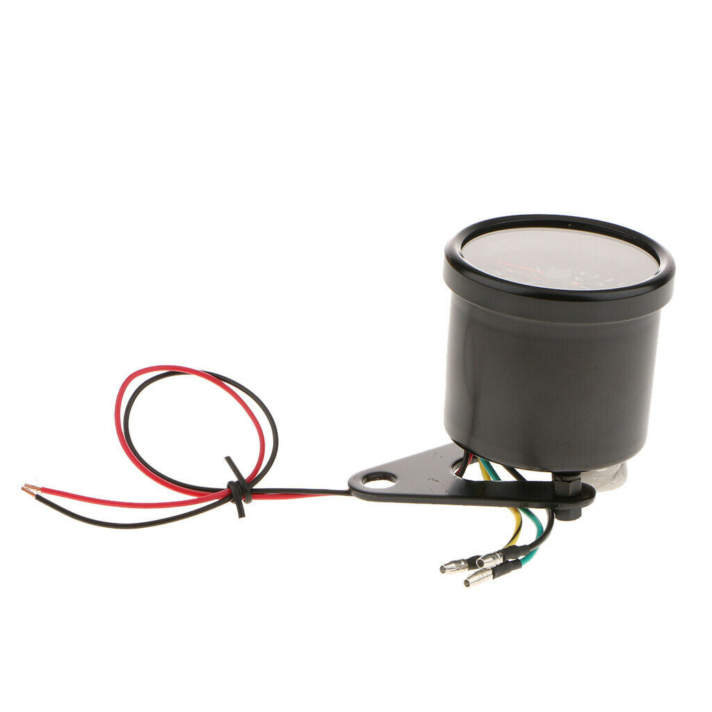 LED Backlight Motorcycle Waterproof Tachometer RPM Gauge 0-13000 RPM