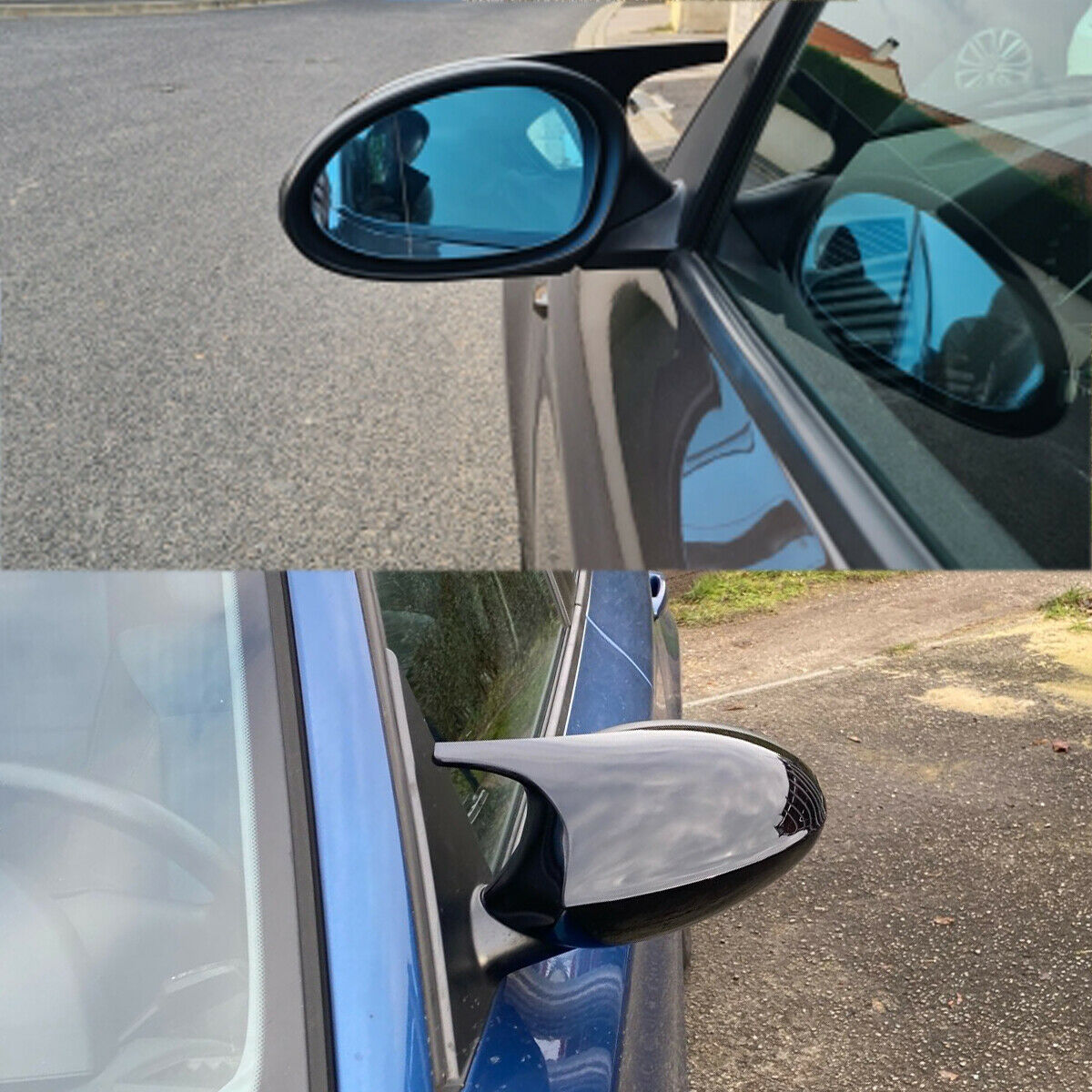 2x Rear View Mirror Cover Gloss Black For BMW E87 E81 E82 E90 E92 PRE-LCI 04-09