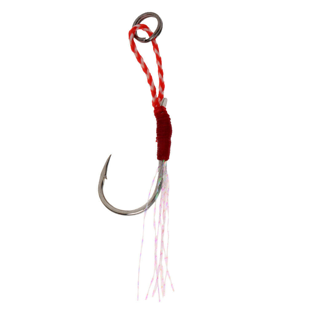 1pc Assist Fishing Hooks Stainless Steel Jigging Fishing Hooks 15#