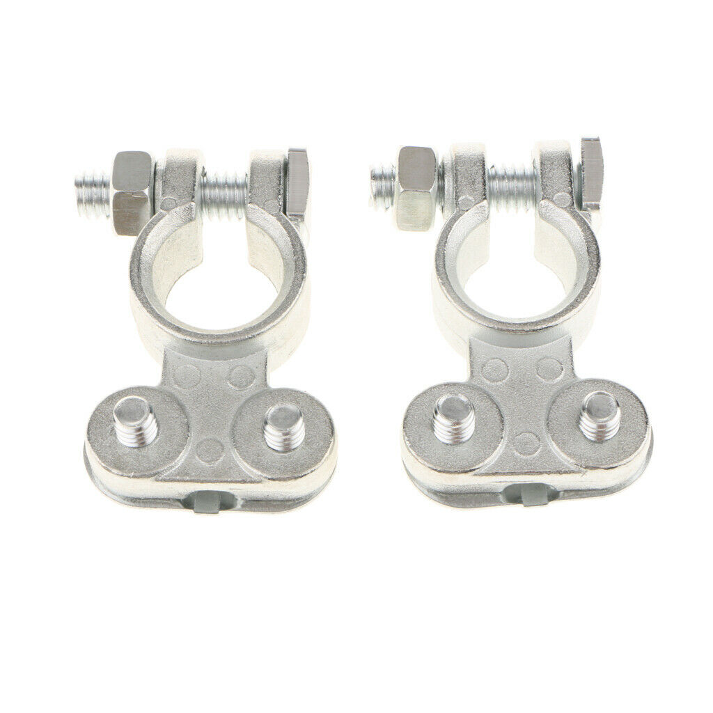 Battery Terminals Positive & Negative Clamp Connectors for Motorcycle Car