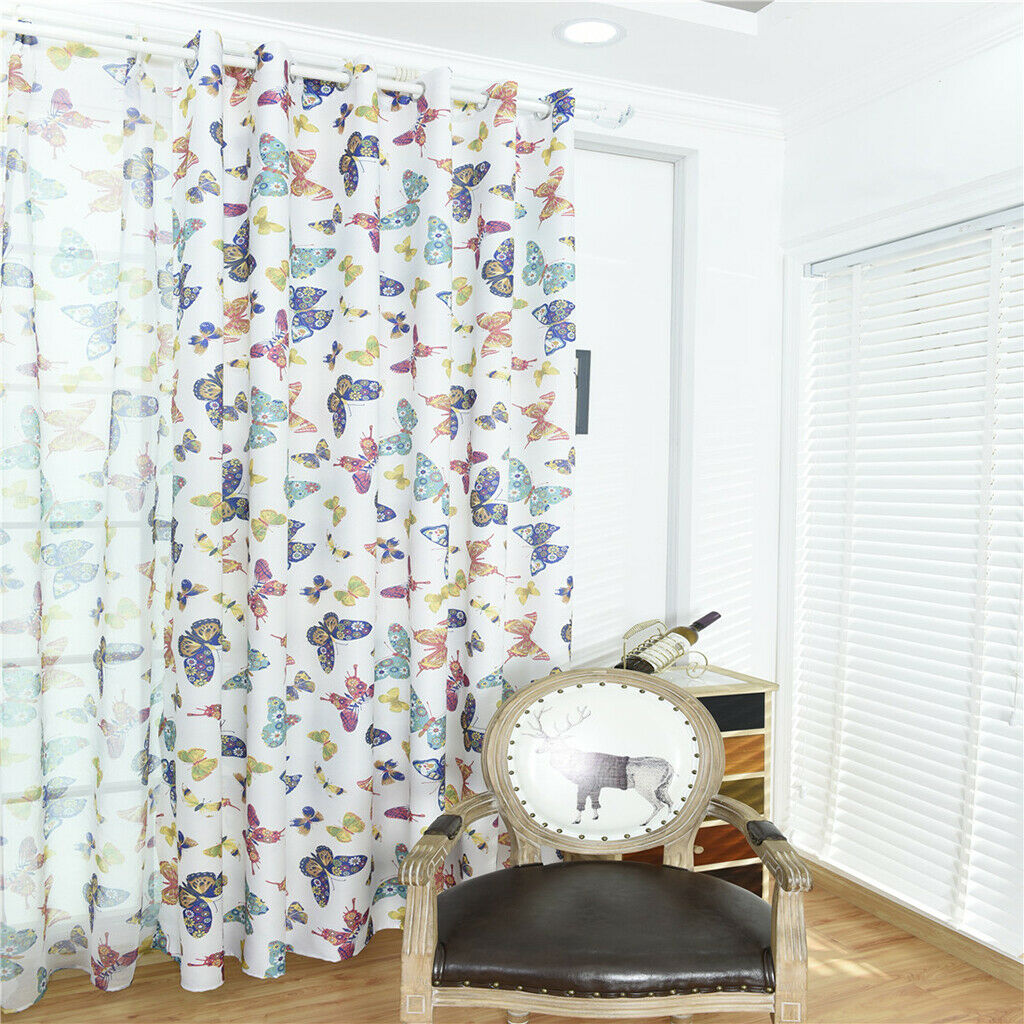 Christmas Curtains Window Home Decoration Home Elegant Butterfly Style