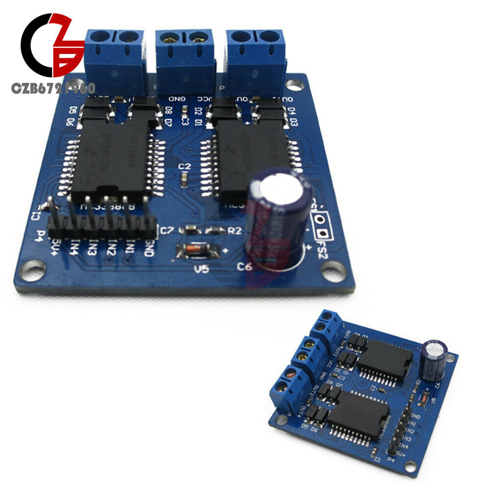 Dual MC33886 4 Output Motor Power Driver Module For Smart Car 5~12V 5A New