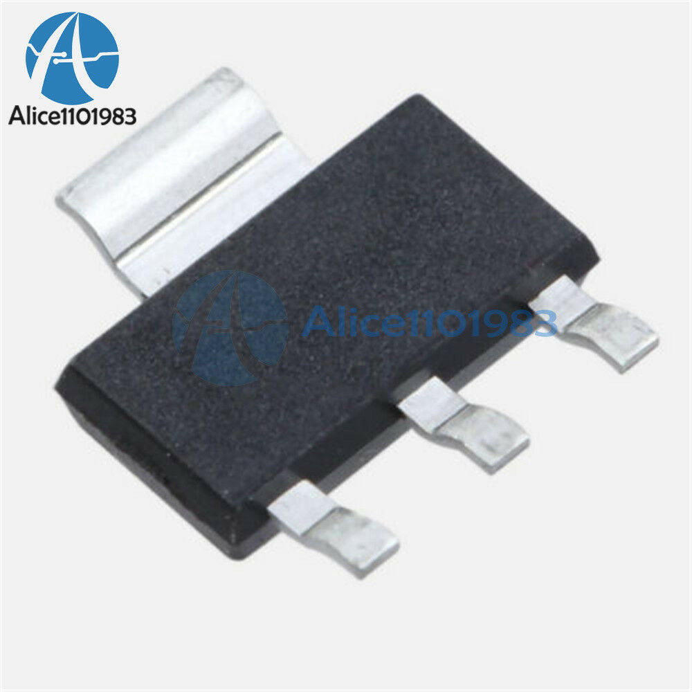 10Pcs AMS1117 LM1117 5V 1A  SOT-223 Voltage Regulator  NEW