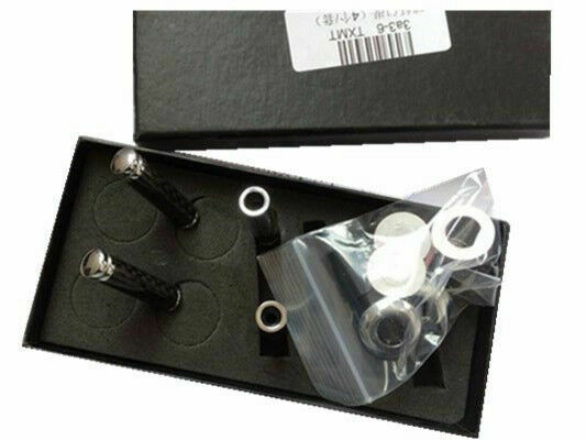 4PCS 100% Carbon Fibre Auto Truck Interior Door Lock Knobs Pins Black Universal