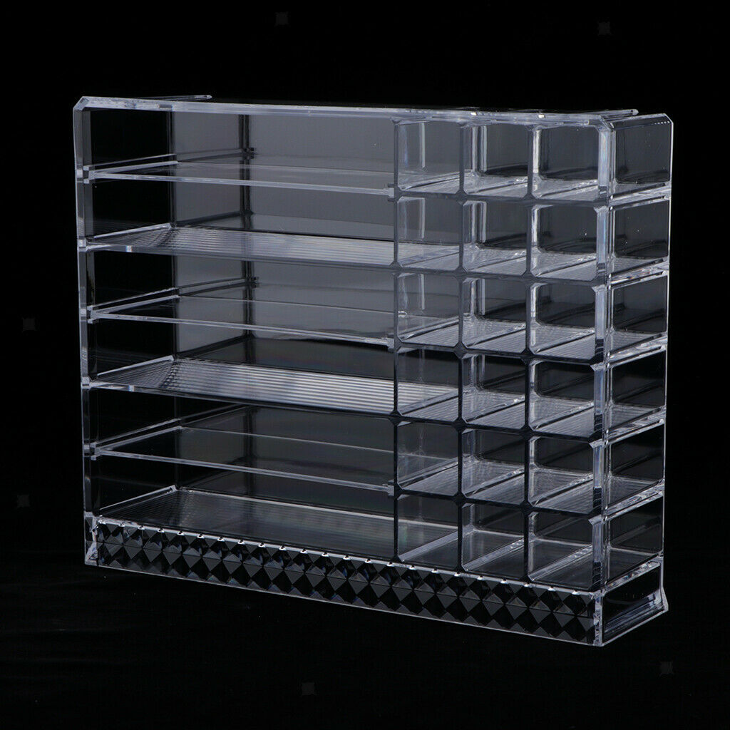 Cosmetic Organizer Acrylic Makeup Box Shelf Display Eyeshadow Palette Holder