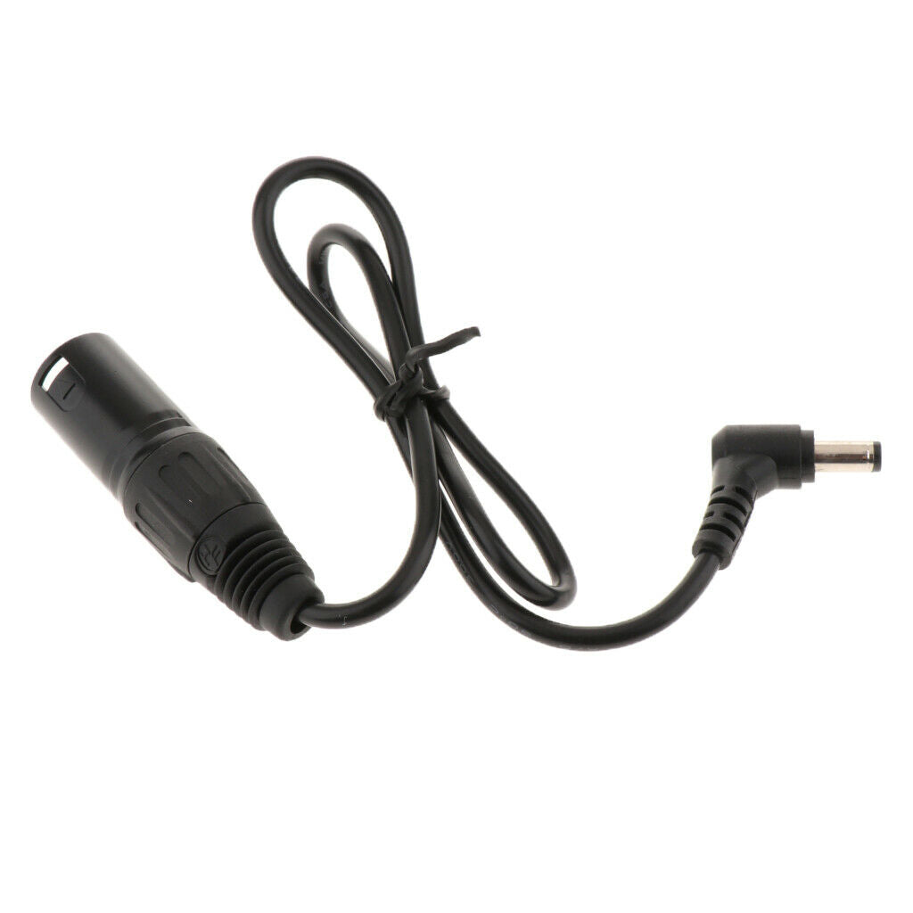 DC 5.5 x 2.1mm Male to 4 Pins XLR Male Connector DC Power Adapter Cable Cord