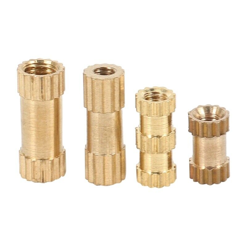 Brass Hot-Melt Insert Nuts Thermoformed Copper Thread Insert Nuts Knurled InjeZ2