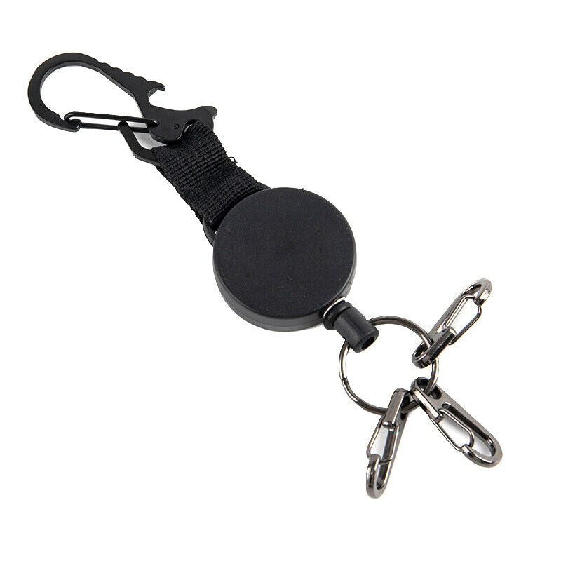 Resilience Wire Rope Keychain Sporty Retractable Anti Lost Keyring Bottle Ope Qx