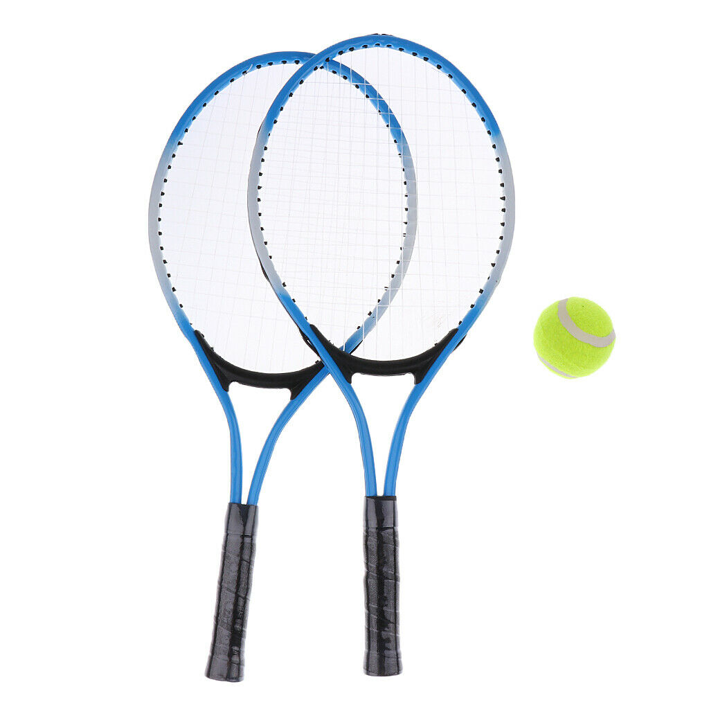 2X Tennis Racket Racquet for Beginners Training Children Kids Learners Blue