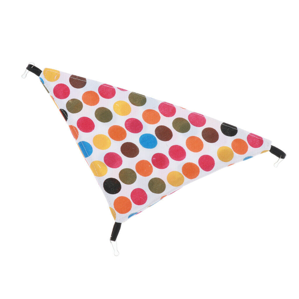Triangular Hamster Small Animals Hammock Hanging Bed Mat Colorful