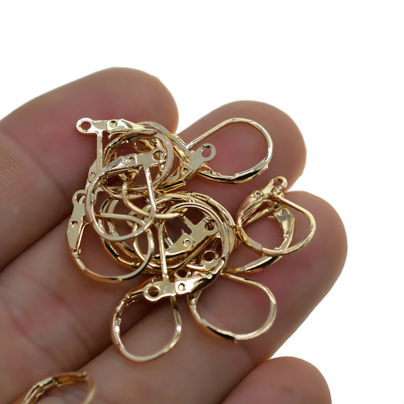200Pcs Lever Back Earring Hooks Dangle French Round Ear Wire for DIY Jewelry