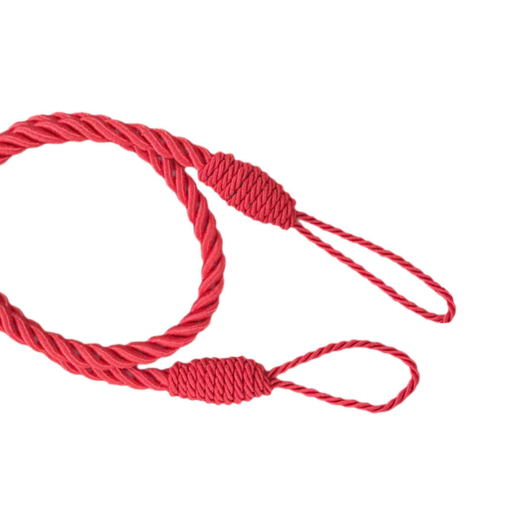 4 Pieces Laces With Tassels For Curtains House Home Bedroom Red