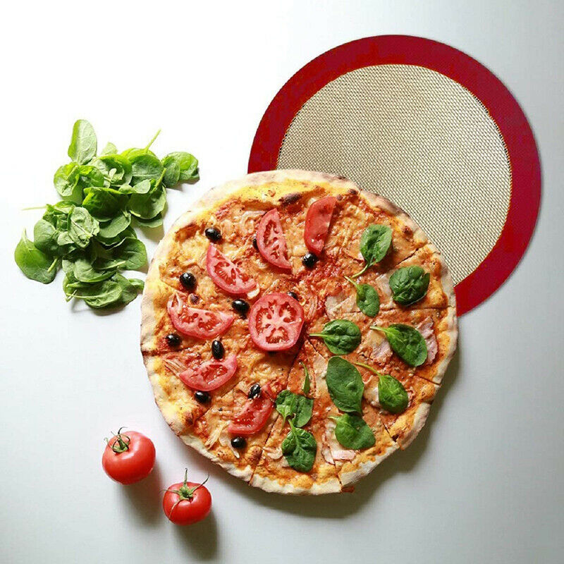Home Round Kitchen Thickened Organic Silicone HighTemperature Baking Oven Mat HN