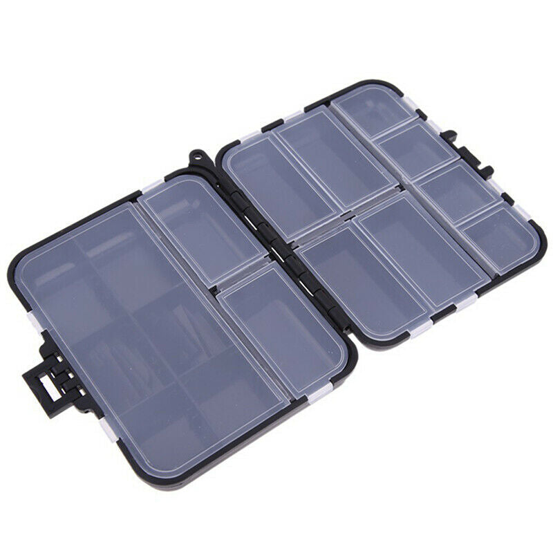 26 grid black mini fishing tackle box fish hook fishing tackle storage b.l8