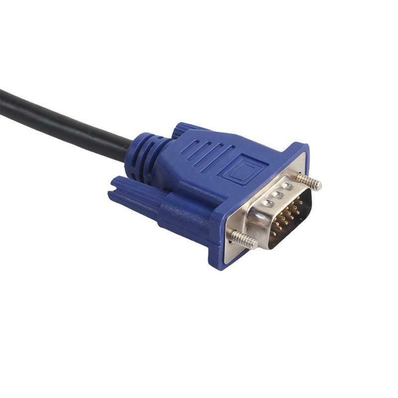 5m VGA 15 Pin Male To Male Extension Cable For PC Laptop Projector HDTV Monitor