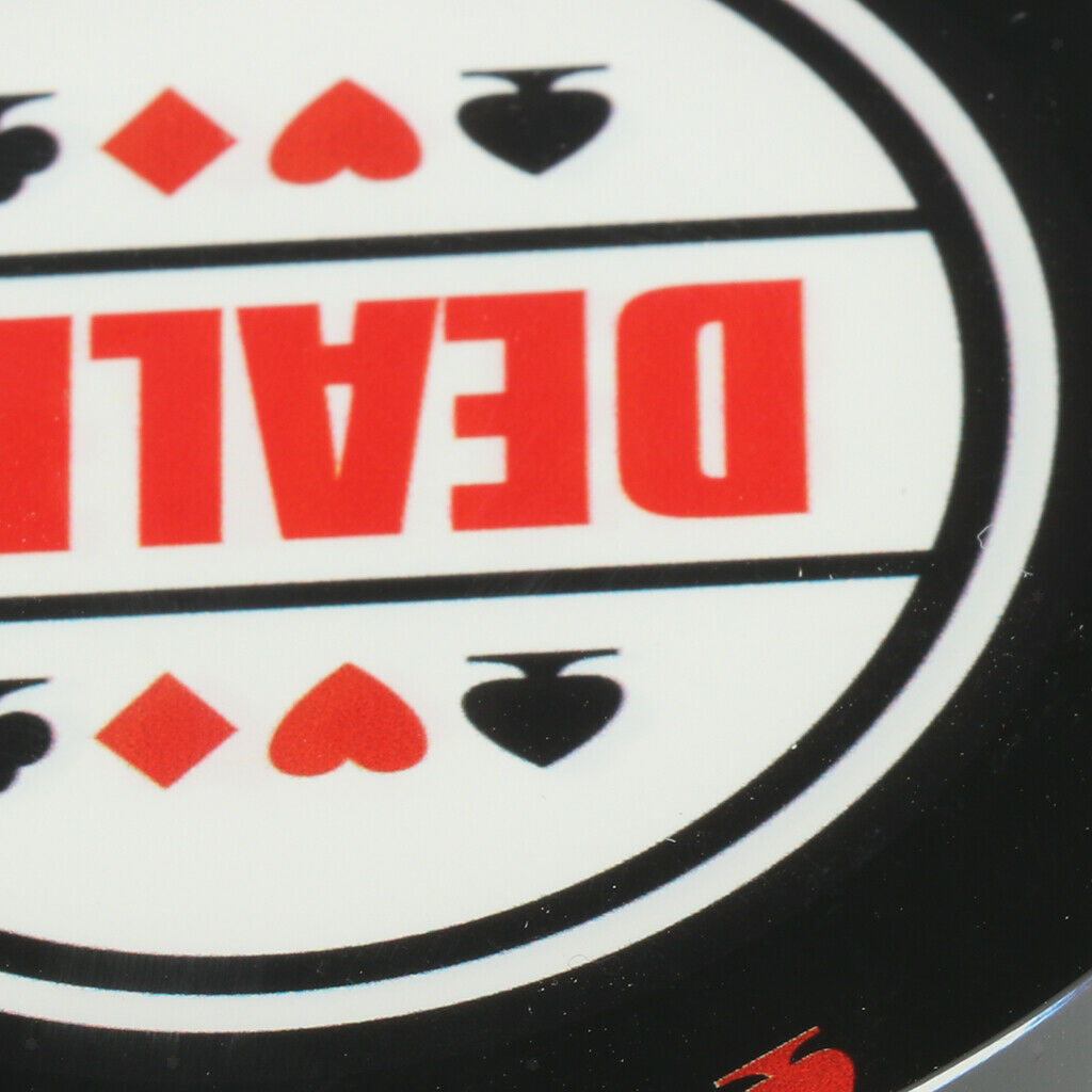 Acrylic croupier button washer for casino table game