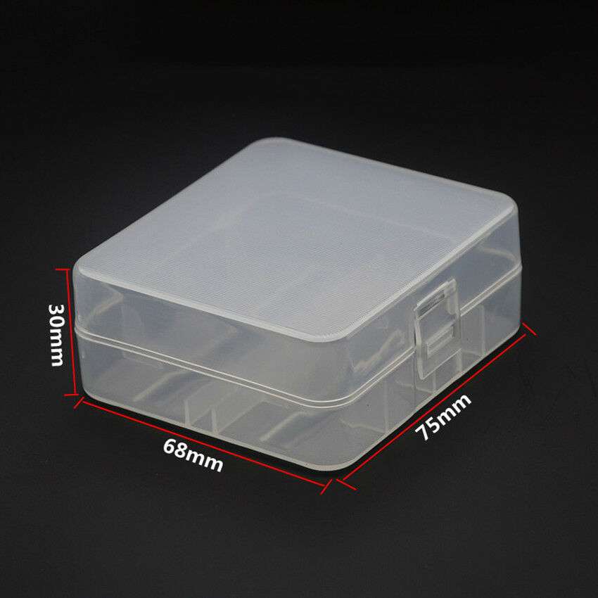 2pcs Plastic Case Holder Storage Box For 26650 Battery Case Box