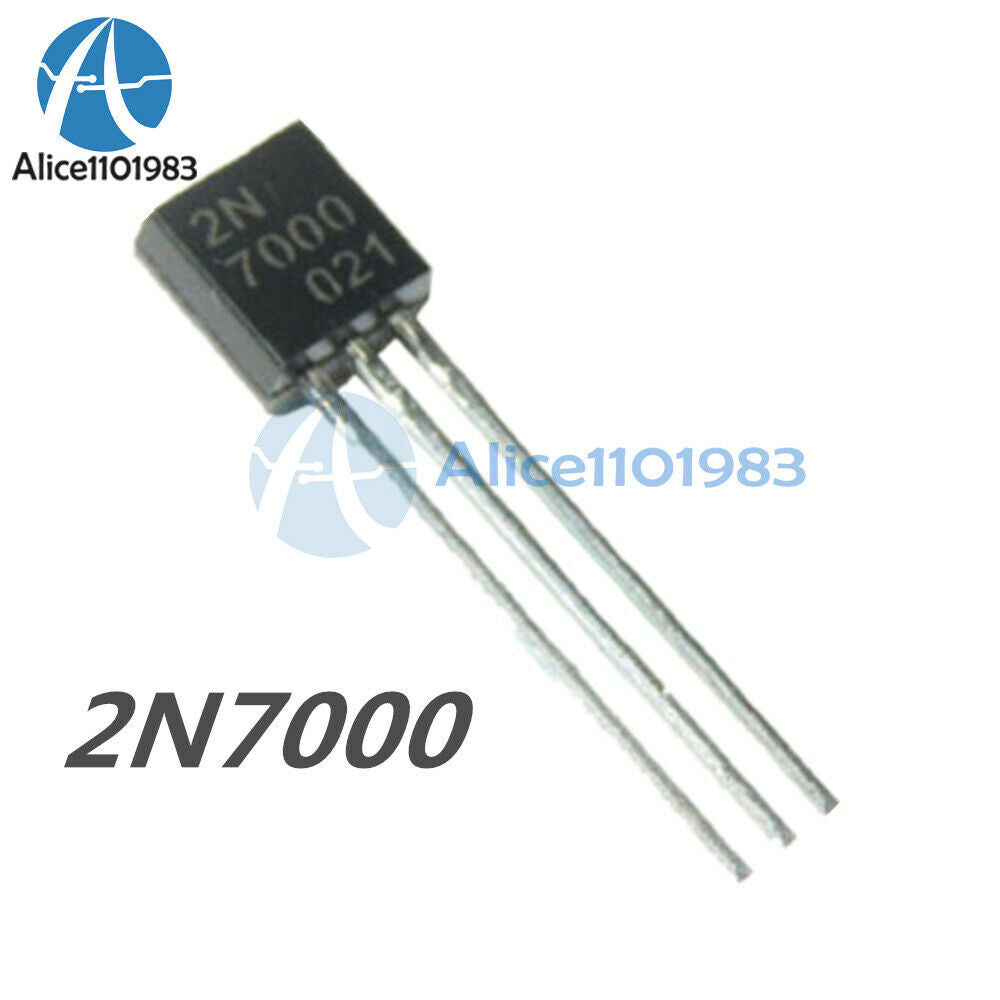 10PCS 2N7000 MOSFET N-CHANNEL 60 Volts 0.2 Amps TO-92 2N7000