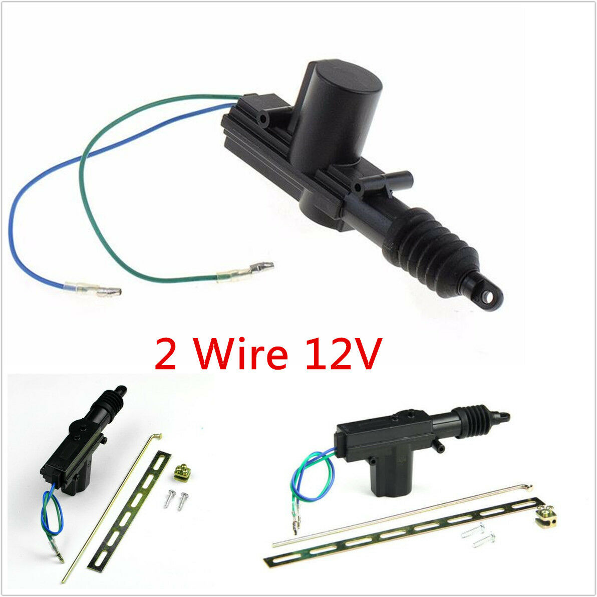 2 Wire Central Locking Power Door Lock Actuator Motor Car Alarms Security System