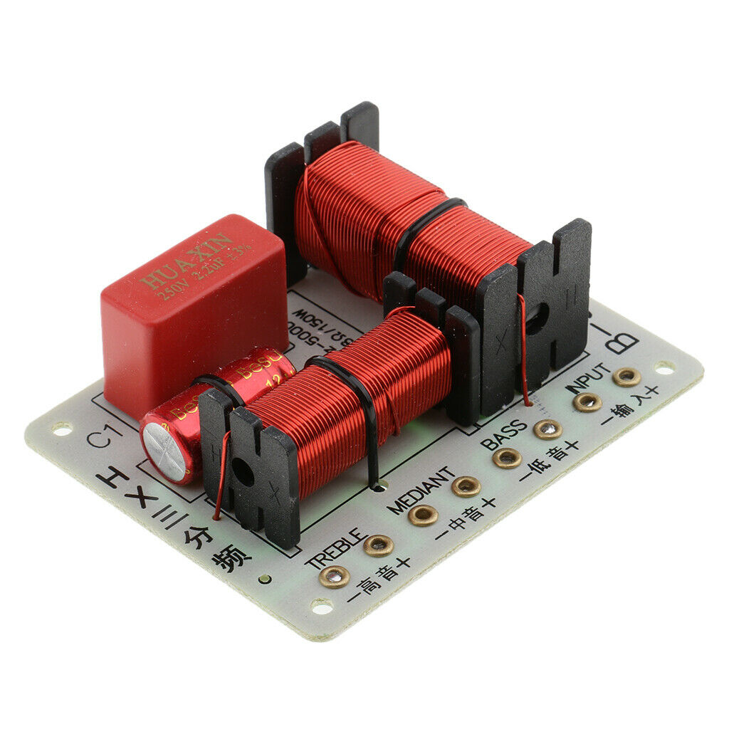 B-301 Treble Bass 3 Way Frequency Divider Speaker Audio Crossover Filters Board