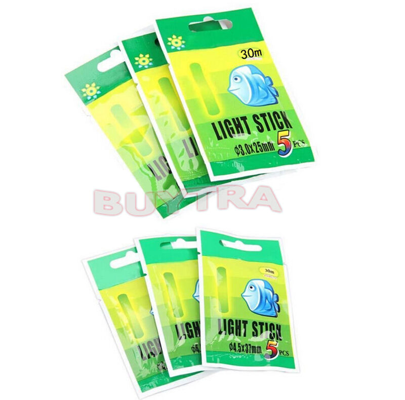 50 Pcs Night Fluorescent Float Lightstick Glow Stick for Fishing_viRDD
