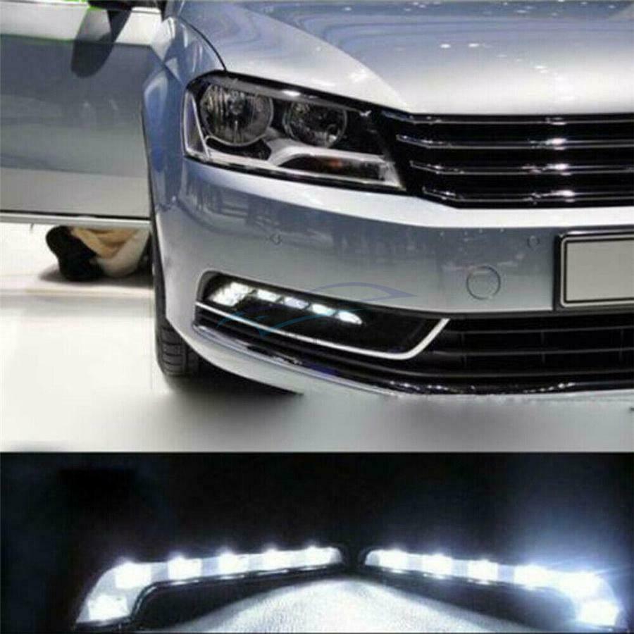 2× 18×4×1.5cm Automobile DC 12V Shakeproof Left & Right LED Daytime Running Lamp