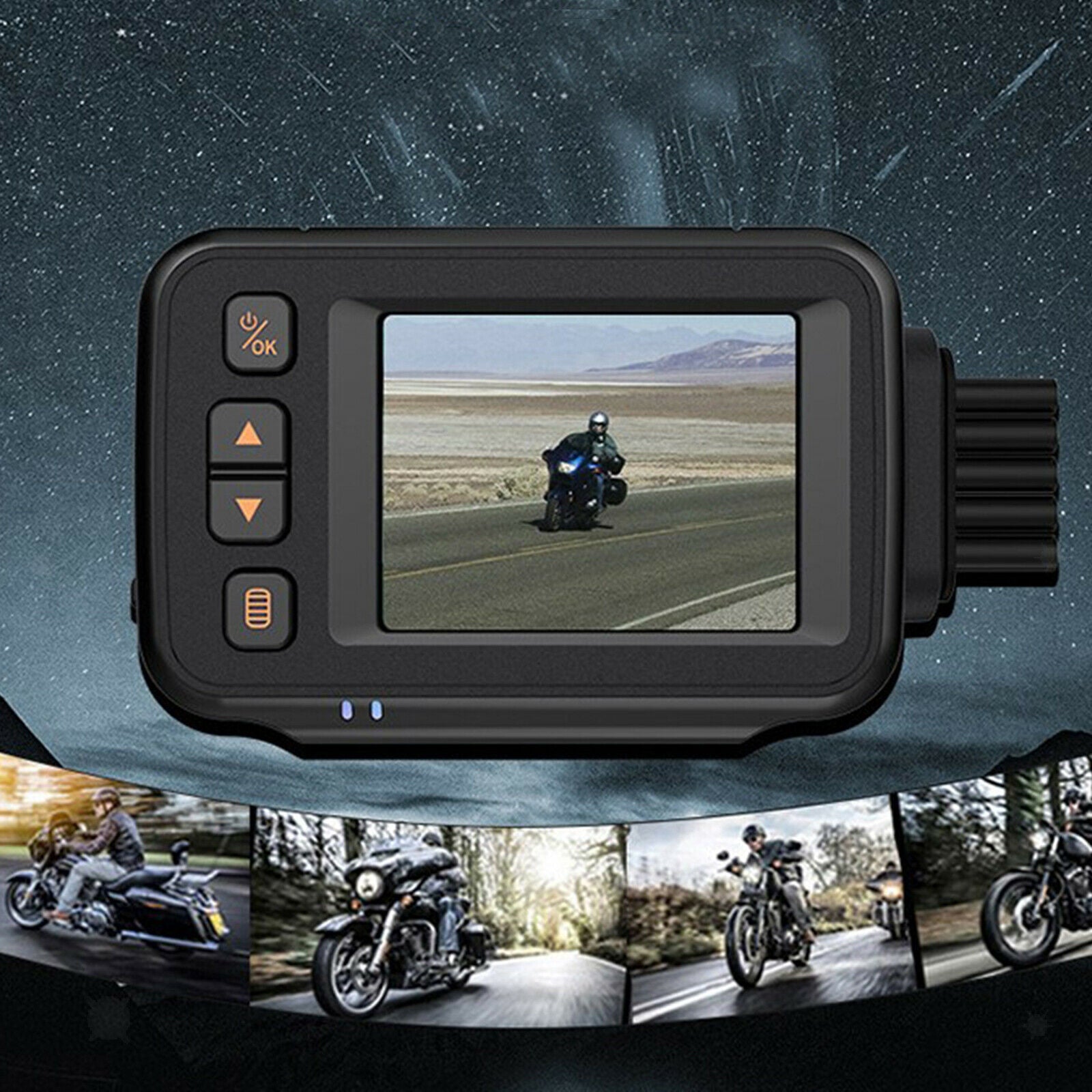 720P HD Motorcycle DVR Video Recorder Dash Cam Driving Camcorder Waterproof