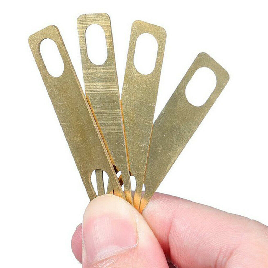 16 Pieces 0.2mm,0.5mm,1mm Neck Shims for Guitar Bass Accessories