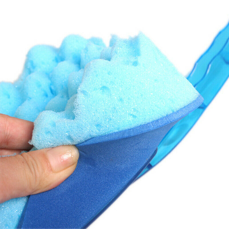 1PC Car Wash Cleaning Triangle Sponge Brush Blue Wave Hand Tool Water Absorption