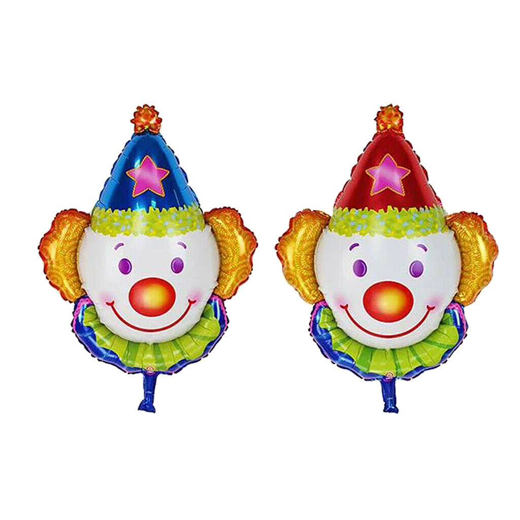 Juggles Super Clown Foil Balloon Kids Birthday Party Supplies Red and Blue