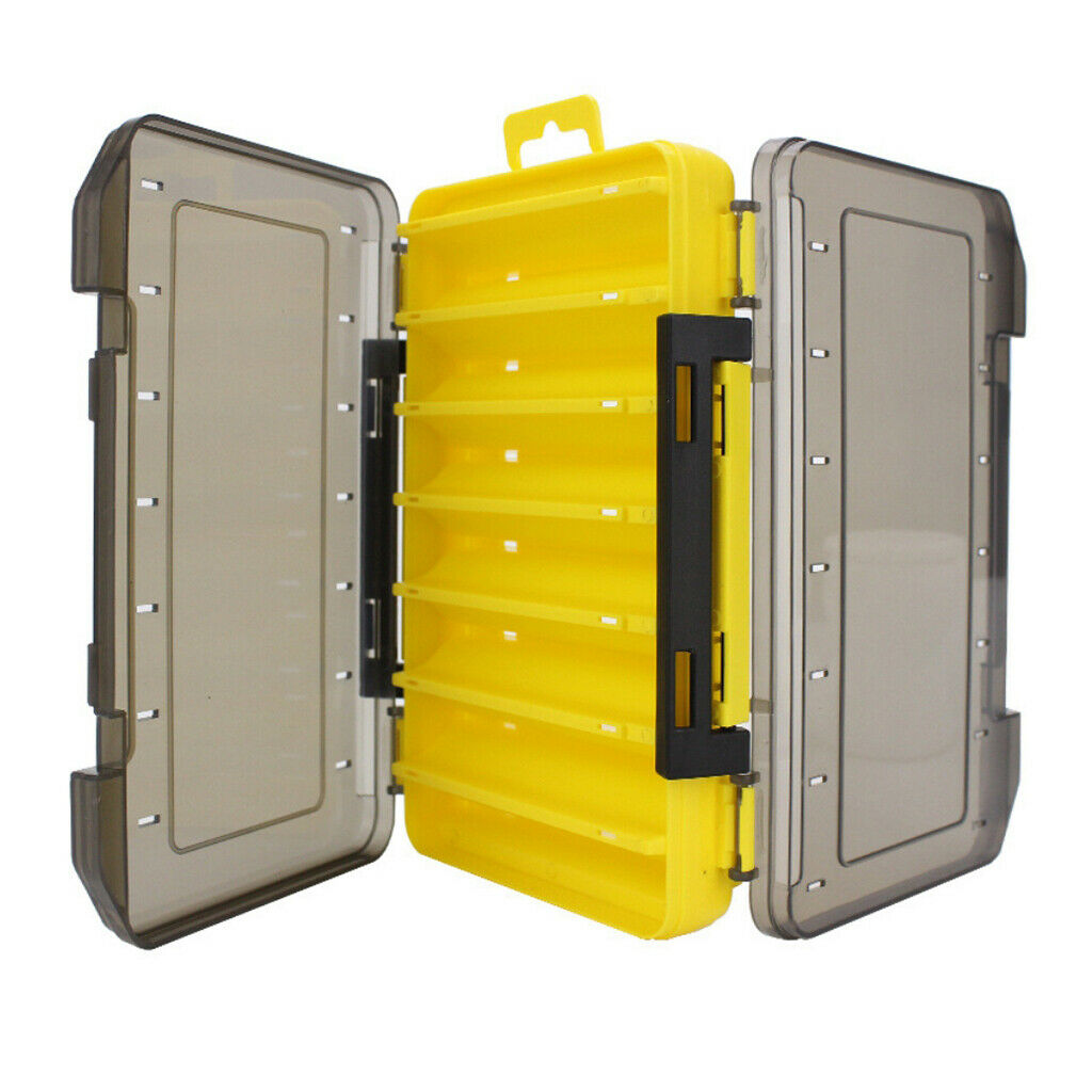 Set of 2 2 Sided Squid Jigs Lure Box Container Organizer Fishing Lure Holder