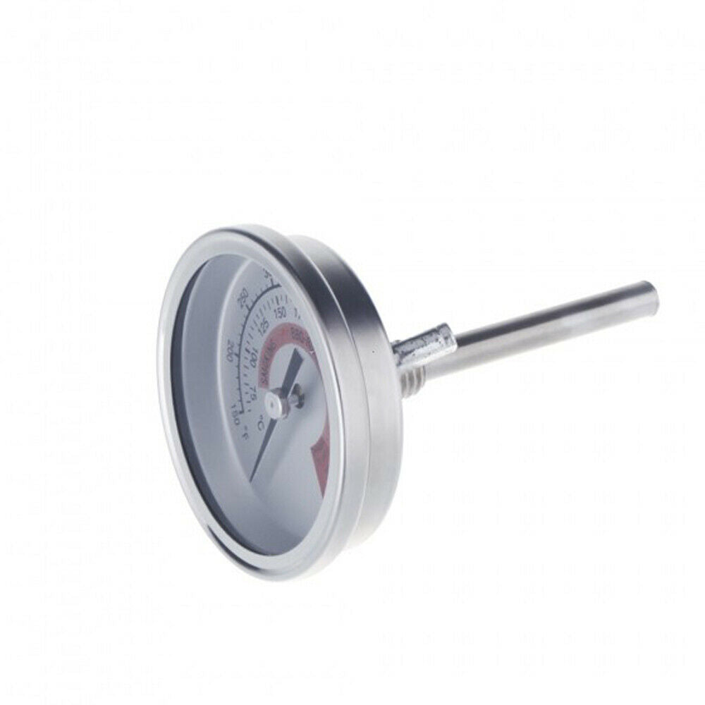 Grill Smoker  Barbecue Thermometer Temperature Gauge With Dual Gage