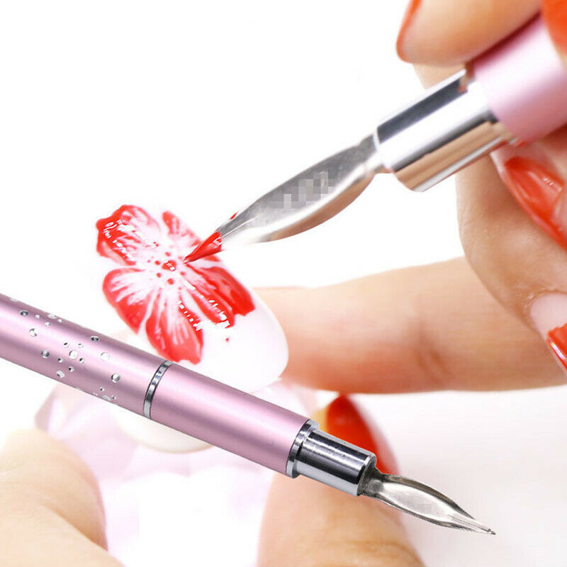 6 Heads Stainless Steel Dotting Pens UV Gel Painting Liner Pen Nail Art To E TL