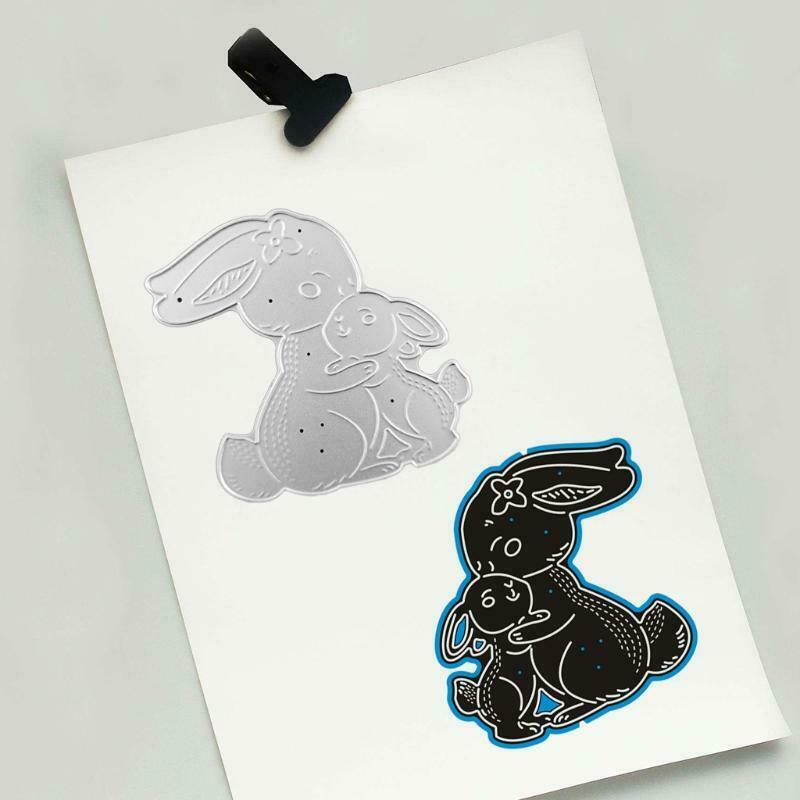Rabbit Bunny Metal Cutting Dies Stencil Scrapbooking DIY Album Stamp Paper Card