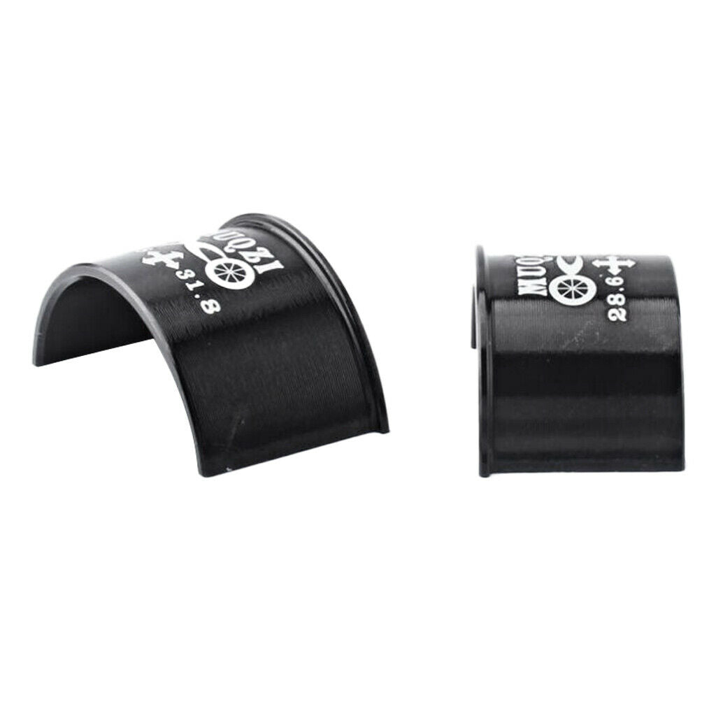 2pcs Handlebar Shim Adapter Mounting Adapter Handlebar Clamp 28.6mm to 31.8mm
