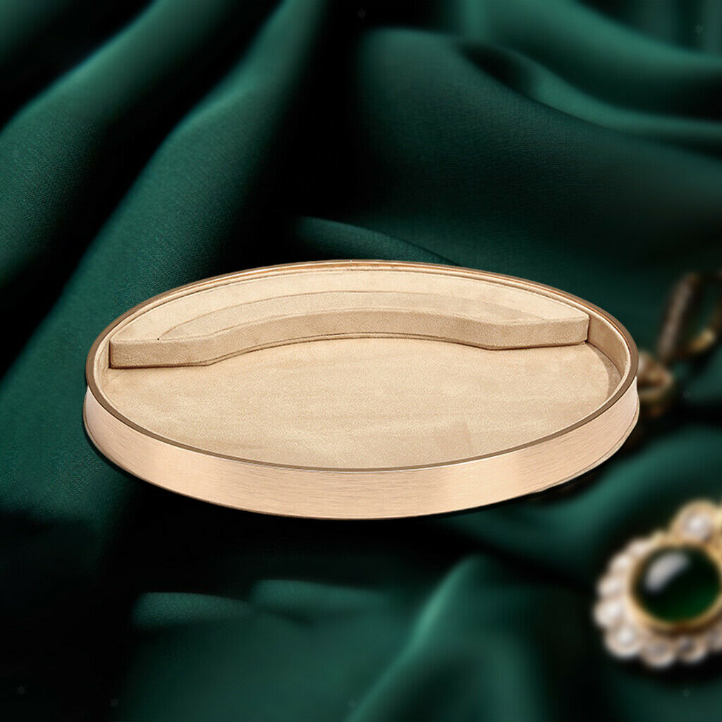 Jewelry Tray Jewelry Storage Bracelet Holder Showcase for Dresser khaki