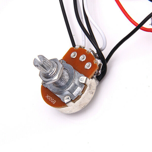 Wiring Harness 1V2T 1 Socket 5 Contacts for Electric Guitar
