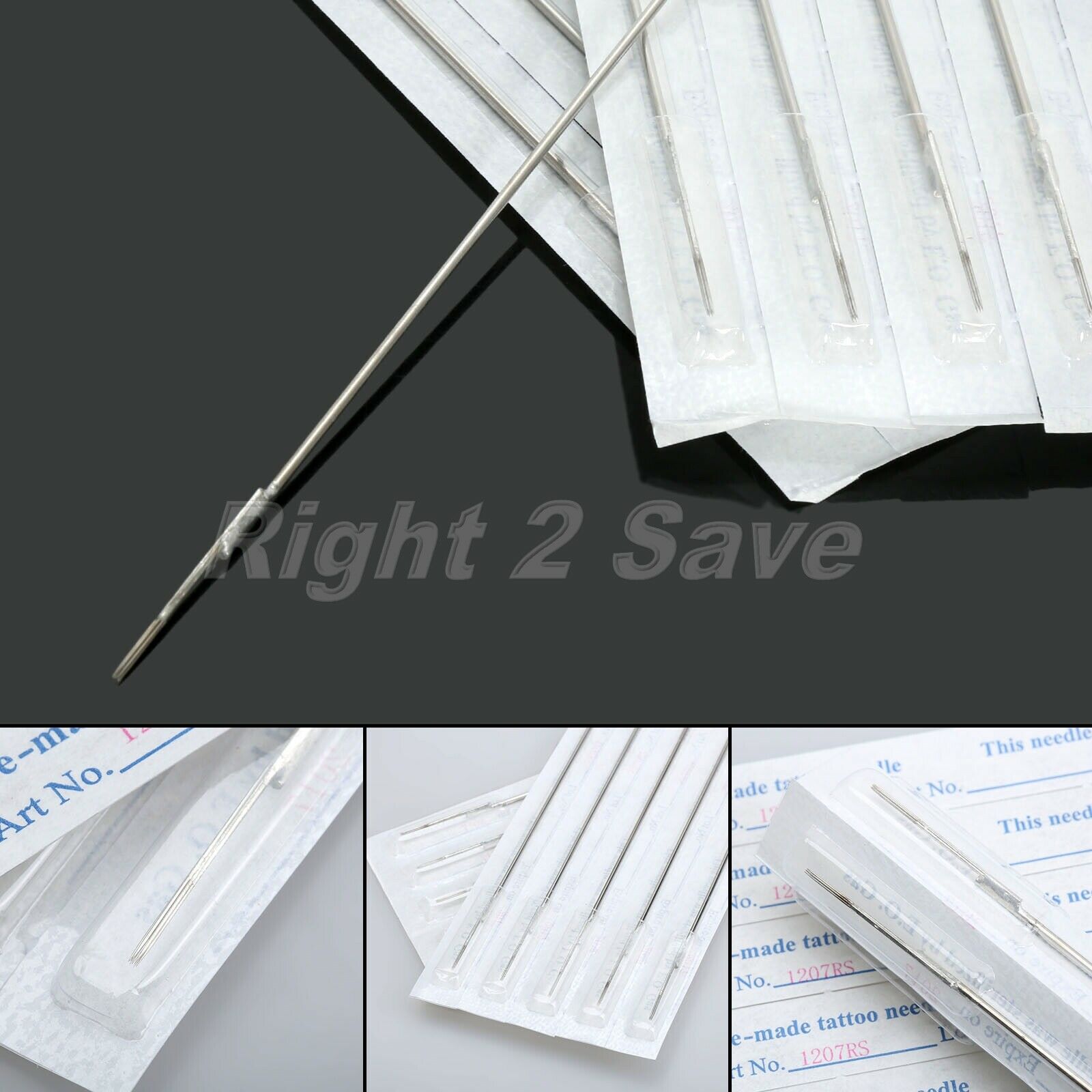 10pcs 7RS Tattoo Needles Body Art Disposable Sterilze Blade Stainless Steel