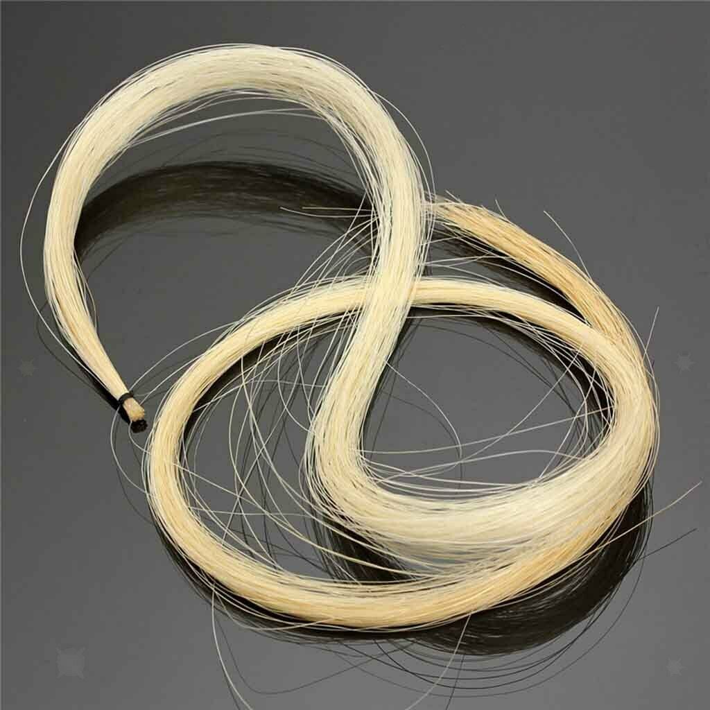 High Quality White Mongolian Horse Tail Violin Viola Cello Bow 30