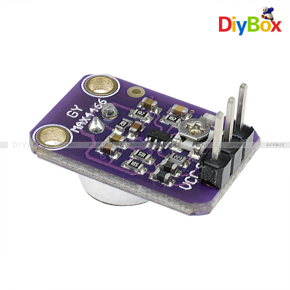Adjustable GY-MAX4466 Electret Microphone Amplifier with Gain for Arduino