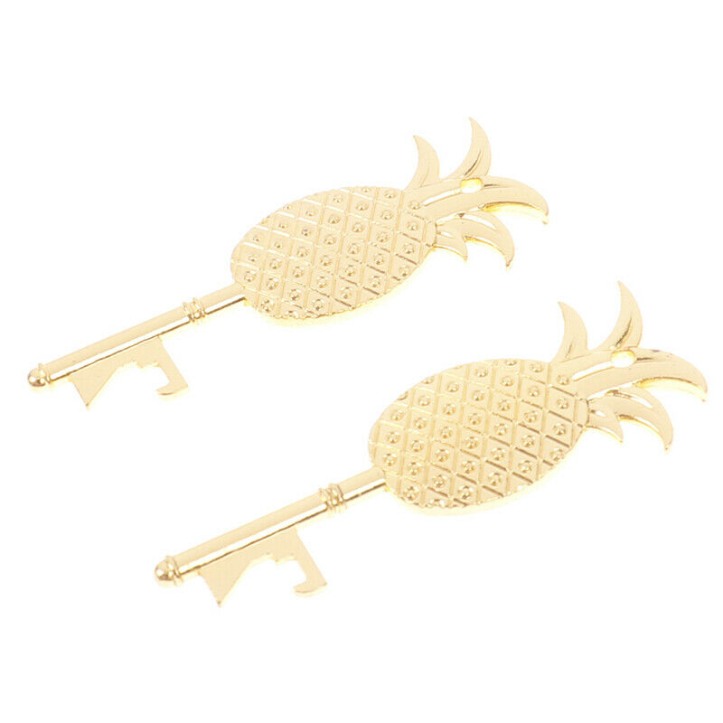 2PCS Creative Glod Bottle Opener Pineapple Beer Personalized Kitchen Tool.l8