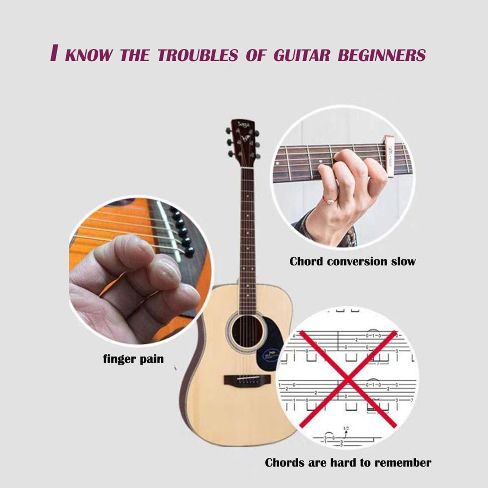 Guitar Chord Classical Teaching Aid Guitar Learning System Teaching
