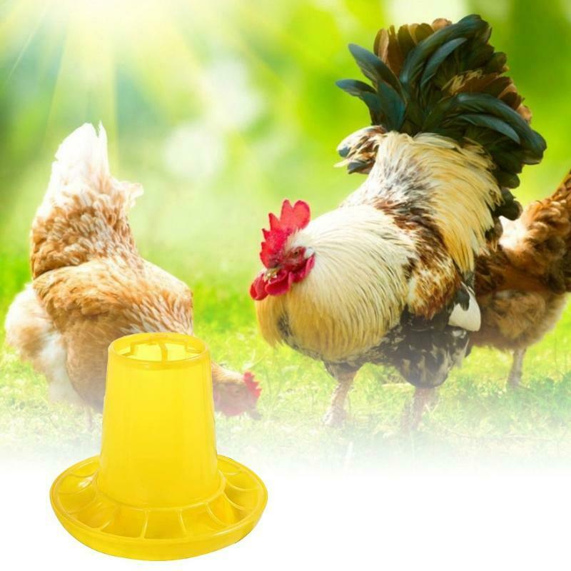 Chicken Feeders Plastic Gravity Fed Poultry Food Container 4.4Lbs Capacity